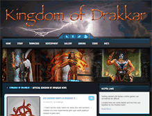 Tablet Screenshot of kingdomofdrakkar.com